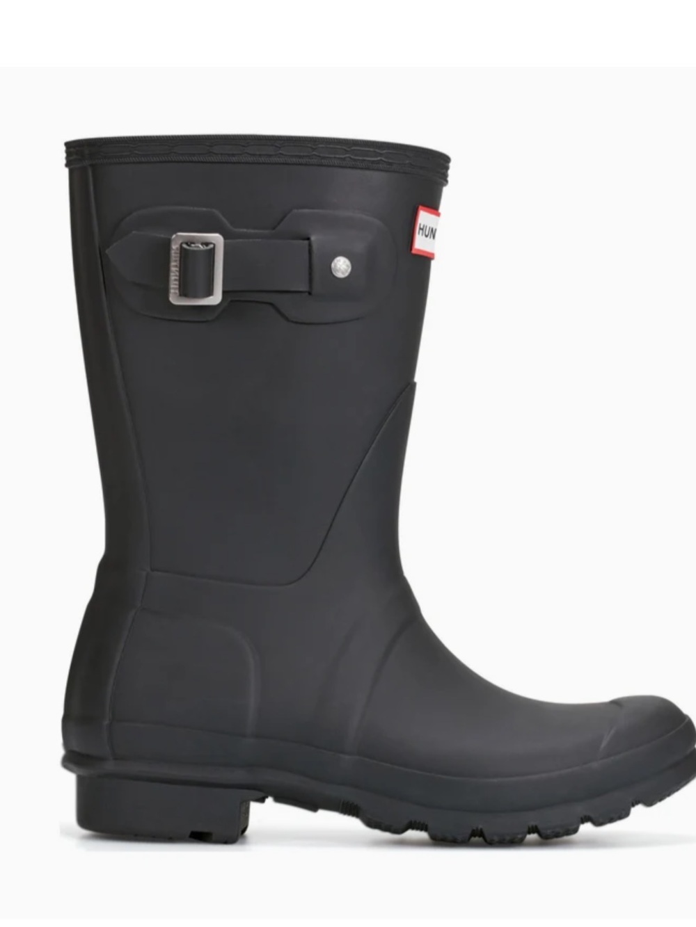 Hunter Women's Original Short Rain Boots in black size 7